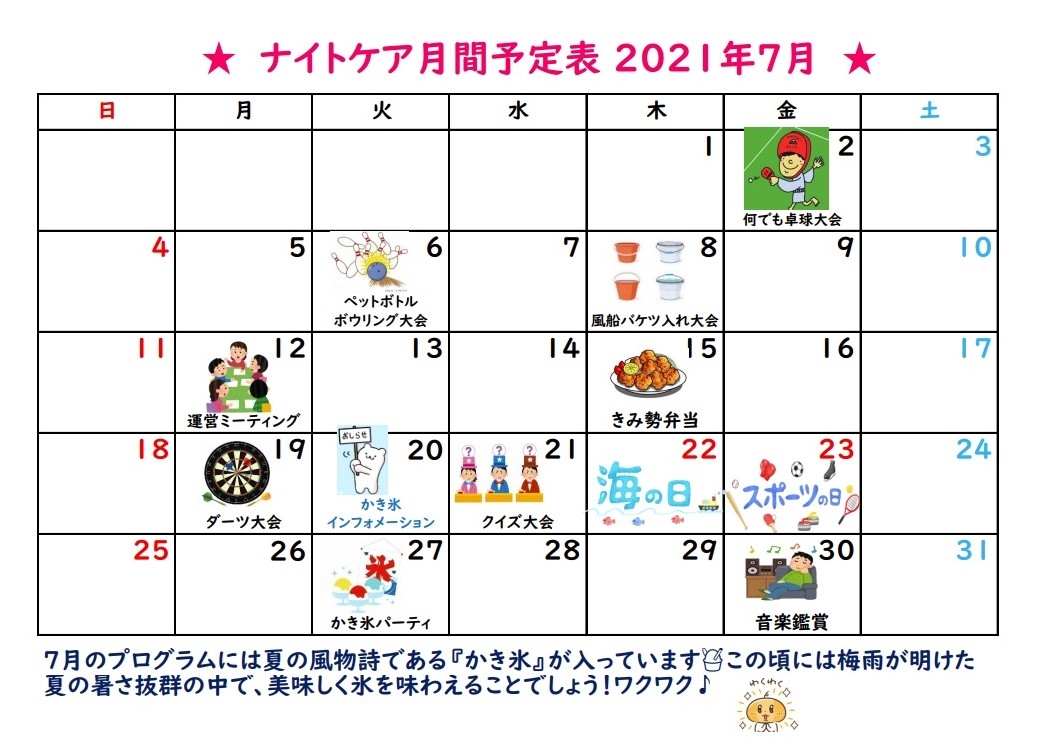 NC７月